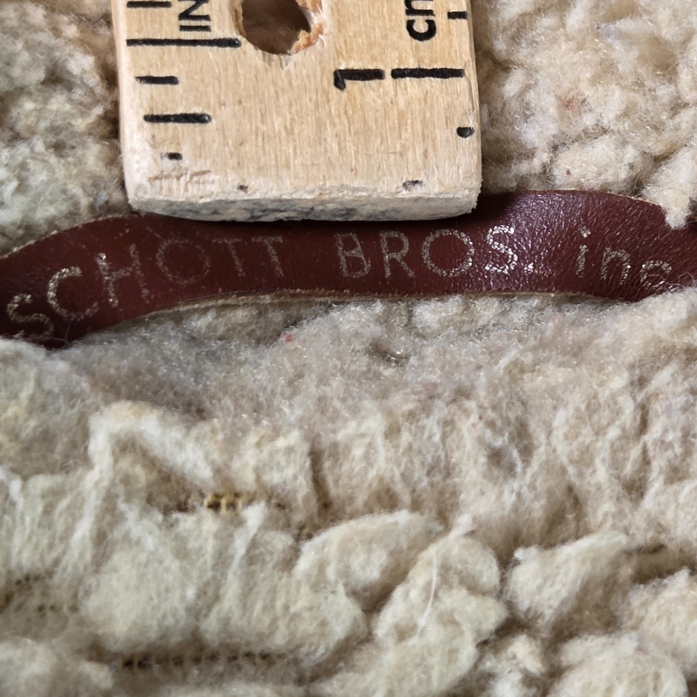 Vintage Schott Bros Shearling Ranch Coat – Size 40 Western Suede Sheepskin #600 - Picture 3 of 16